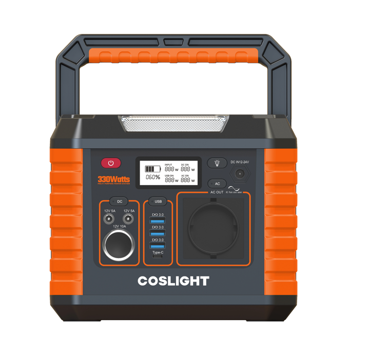 Emergency Coslight 300W Portable Power Station For Camping Picnic