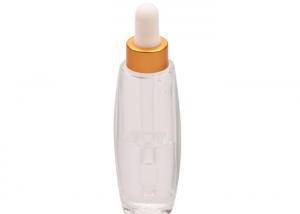 China 18/400 30ml 1 Oz Clear Glass Dropper Bottles Containers Silicone Sleeve on sale