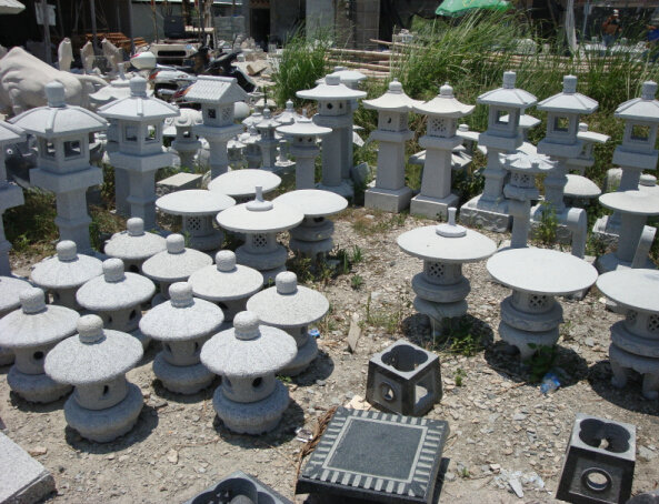 Hand Carved Japanese Stone Lantern