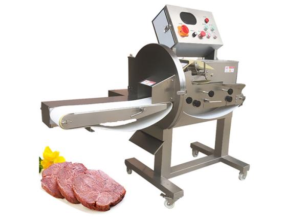 Cheap 1000kg/h Industrial Meat Slicer Cooked Beef Braised Cutting Equipment for sale