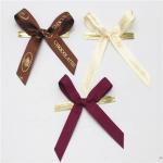 China Colored Small Ribbon Bows 100% Polyester Material Handmade Artworks for sale
