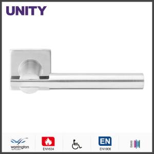 Best Stainless Steel Fire Door Lever Handle EN1906 and EN1634 Satin Finish wholesale