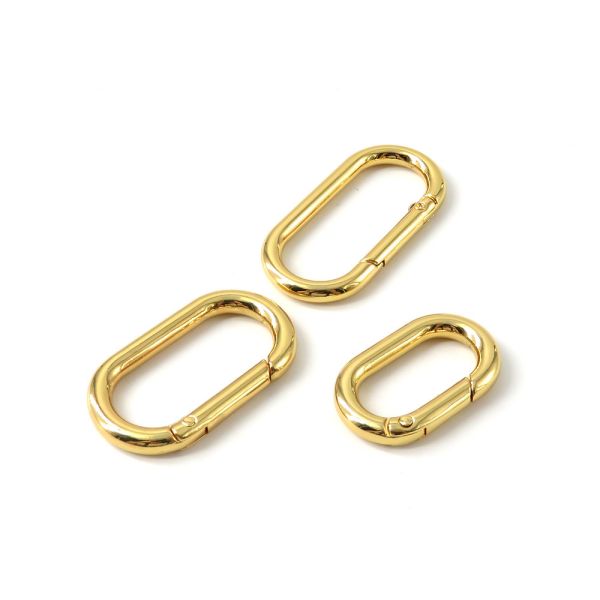 Custom zinc alloy handbag accessories spring O ring aluminium ring