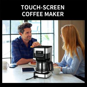 Automatic Brew Small Drip Filter Coffee Machine 1.5L Programmable Home Use