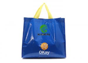 Best Christmas Promotional Tote Bags , Shopping Pp Laminated Bags With Handle wholesale