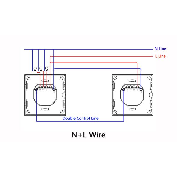 Tuya Eu standard 4gang APP Control Glass Touch Operated Smart Wifi Light Dimmer Switch