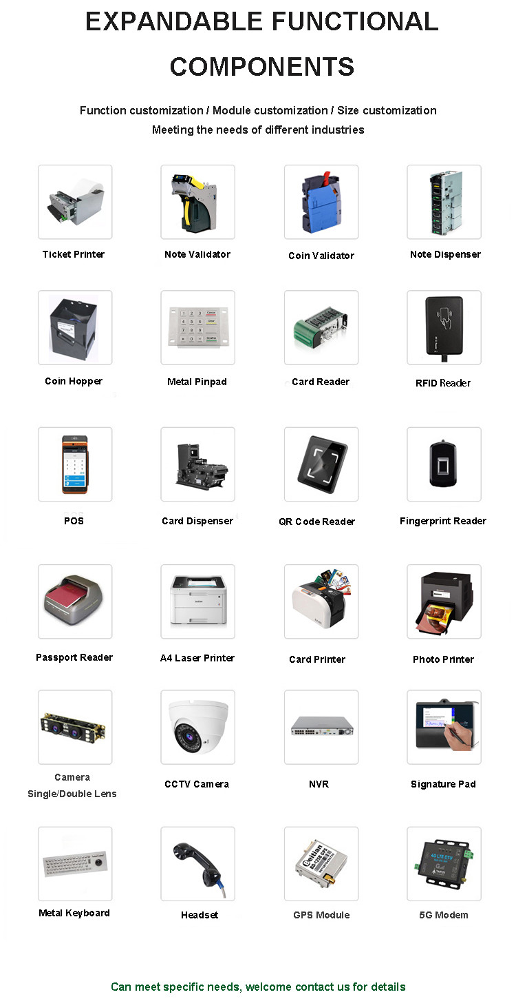 Android Mobile Self Service Ticketing Kiosk Terminal Printer Healthcare Kiosk System
