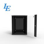 19 Inches RAL9005 6U 9U 12U 15U Black Double Section SPCC Metal Wall Mount