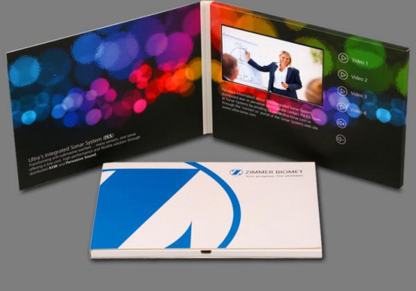 Cheap 7 Inch TFT Screen LCD Video Mailer Coating Paper With 256MB Memory for sale