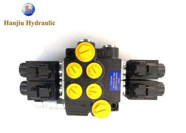Cheap 2 Bank Hydraulic Solenoid Control Valve 13gpm 24 Volt Dc Manual Directional Control Valves Control Solenoid Valve for sale