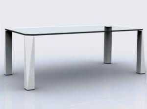 Best 2012 New Long Square Tempered Glass Custom Made Dining Tables wholesale