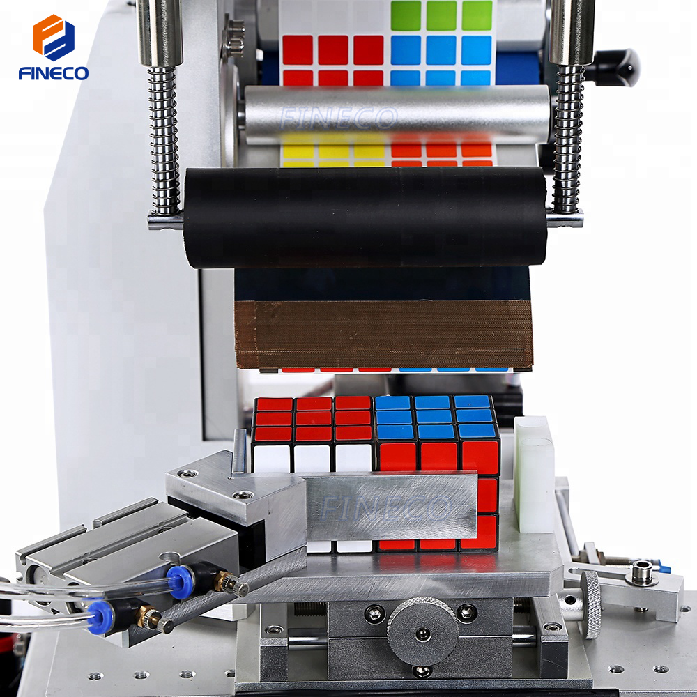 Square Bottle Label Applicator for FK617 Semi Automatic Flat Bottle Labeling Machine