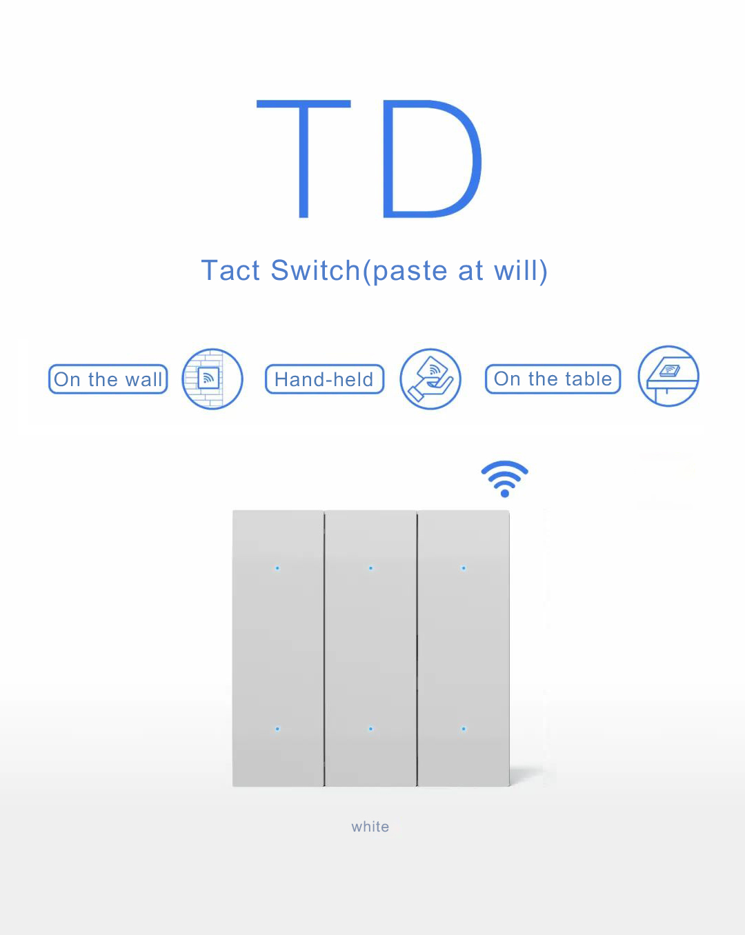 Wireless Zigbee Smart Switch Wall / Table / Handheld Scene Control Switch