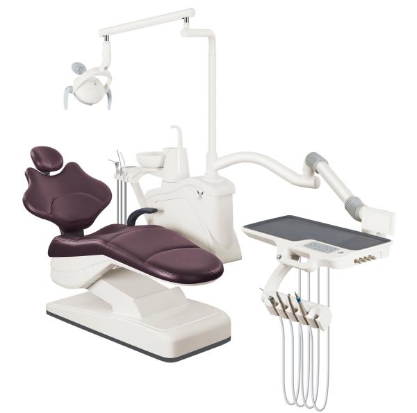 Cheap Class II Dental Unit Chair Grey With Rotatable Unit Box for sale