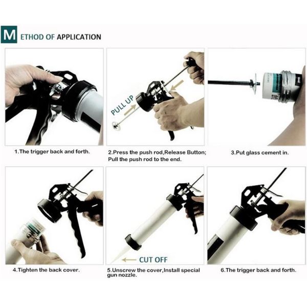 KM silicone gun/caulking gun