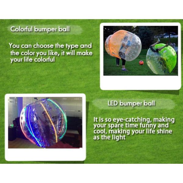 Clear Giant Inflatable Hamster Ball Human Bubble Ball With Custom Logo Printing