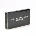 USB3.1 Type-C USB-C to mSATA SSD HDD Case Enclosure 50mm