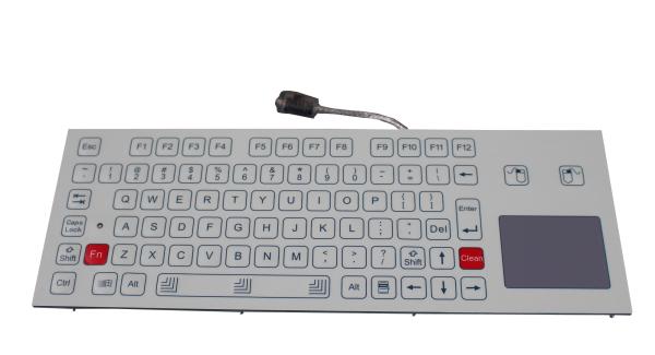 Cheap USB cable with 12 FN keys panel mounted keyboard with rugged touchpad for sale