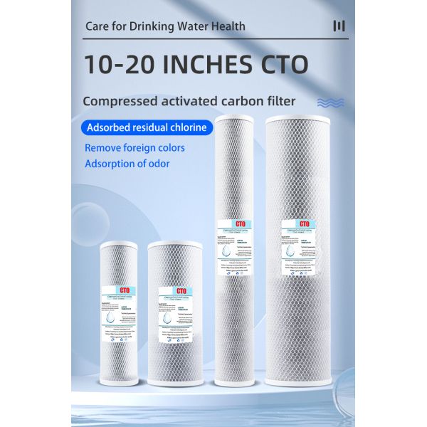 20-inch 5-micron CTO Coconut Shell Carbon Filter Cartridge for Commercial Water Filter