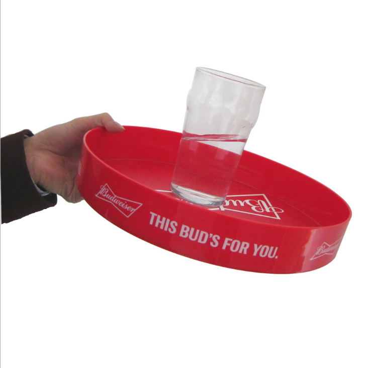 Best Promotion 32*5cm Plastic Anti-slip Bar Serving Tray wholesale