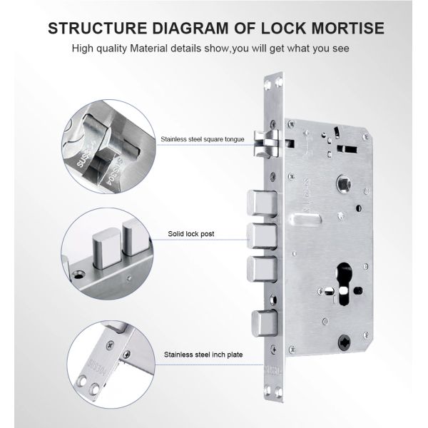 Electronic Front Door Locks with Tuya WiFi Remote Entry Punch Code Keyless Finger Scanner