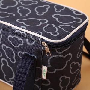 China Black Extra Large Insulated Cooler Bag / Square Insulated Beach Tote Cooler Bag on sale