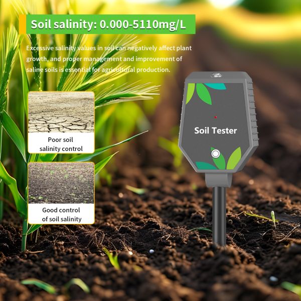 High Precision 8 In 1 Digital Moisture Meter Soil Smart Bluetooth