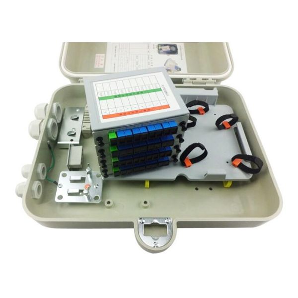 FTTH Fiber Optic Distribution Box 32 Ports SMC Material Cable Termination Box