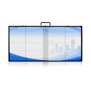 China P20 LED Transparent Screen 6000nit LED Curtain Wall Display IP65 on sale