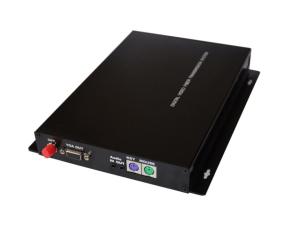VGA Fiber Extender with duplex PS2 and bidirectional audio