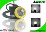 1.67W IP68 Miners Helmet Light 10000lux Brightness USB Charger 1 Year Warranty