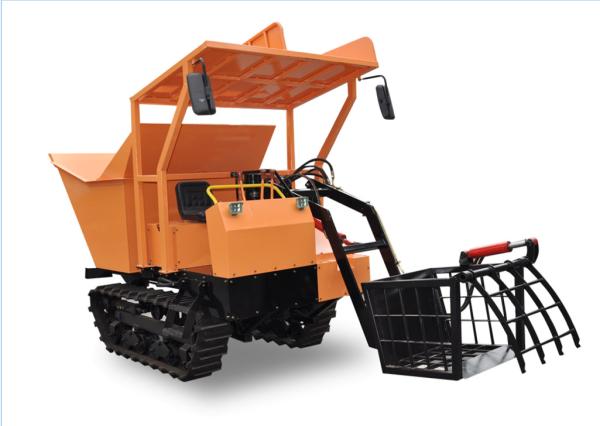 Cheap HST Auto Control Drive Mini Crawler Dumper Suitable For Dry Rice Paddy Field track loader for sale