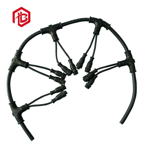 Black Nylon 250V IP67 Multi Pin Connectors Waterproof