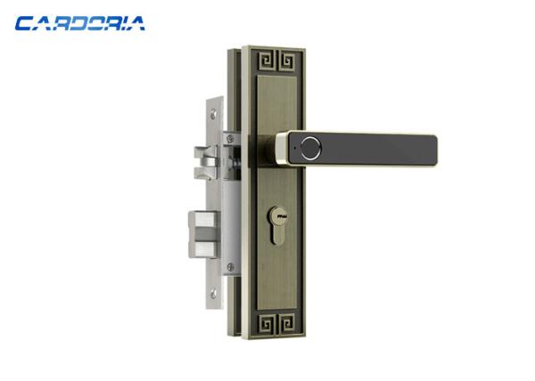 Cheap Sturdy Fingerprint House Door Lock With Rechargeable Lithium Battery for sale