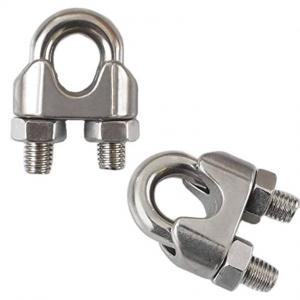 Best Metal Drop Forged Stainless Steel Wire Rope Clips DIN741 U-Clamp Hardware Fittings wholesale