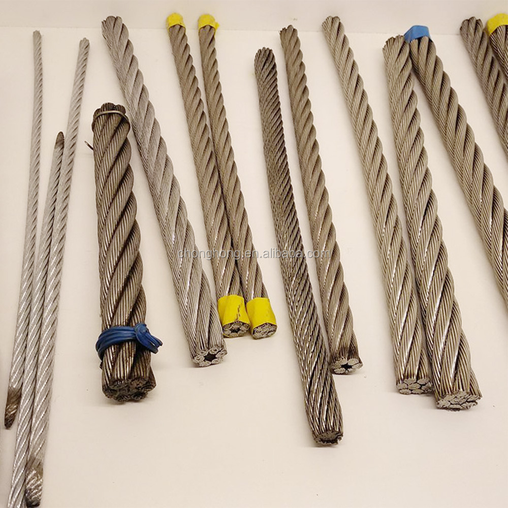 8mm 10mm Galvanized Steel Wire Rope for 8x19S DIN3062 Elevator Ropes Steel Grade Length 1000m/reel or As per your request