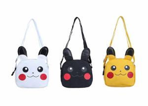 Best Kids crossbody girls cute canvas bag Pikachu shape animal cartoon customs logo picture bag canvas children accessories wholesale