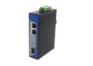 Best Two Port Ethernet To Fiber Media Converter 52v , Din Rail Ethernet Switch wholesale