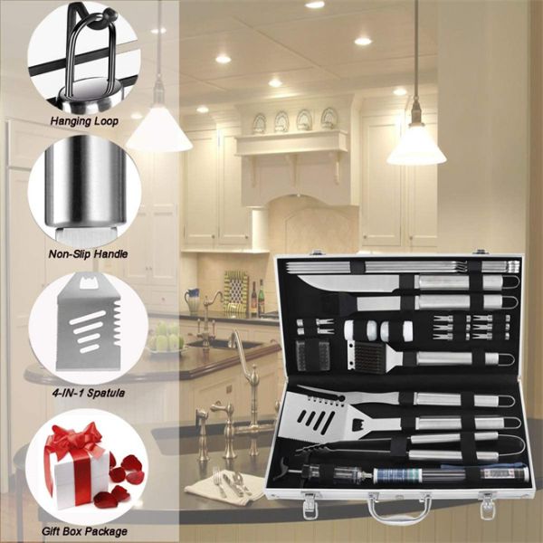 Multipurpose Bbq Grill Tool Set Elongated Odorless Extra Thick