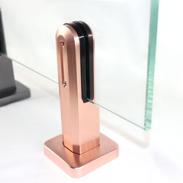 Handrail and Balustrade Railing Aluminium Profile Glass Clamp with Simple Design