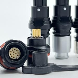 China UL Certified Industrial Electrical Circular Push Pull Connectors SF6 5000 Cycle on sale