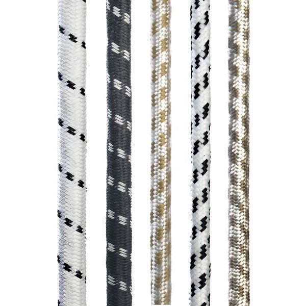 1 8m Braided/Cotton Cable Stripped End VDE Approved European Cee7/7 AC Cord for Steam Iron and Rice Cooker