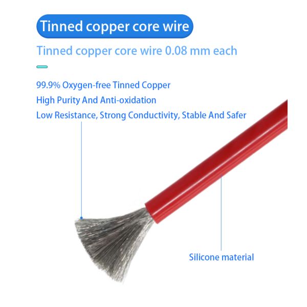 Soft Silicone Electrical Wire Cable High Low Temperature Resistant Flame Retardant