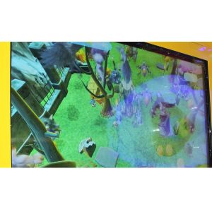 Indoor Amusement Kids Arcade Machine Step On Screen Game