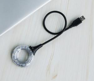 China DC5V Rechargeable USB Lamp Ring Cabinet Light Gooseneck Tube 5.6cm on sale