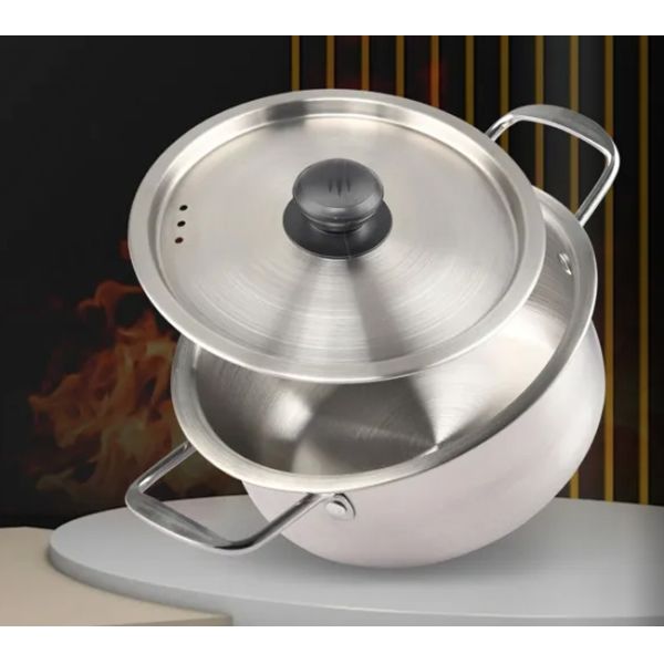 Unbreakable noodle soup bowl Double Wall Stainless Steel Bowls Pasta Serving Bowl