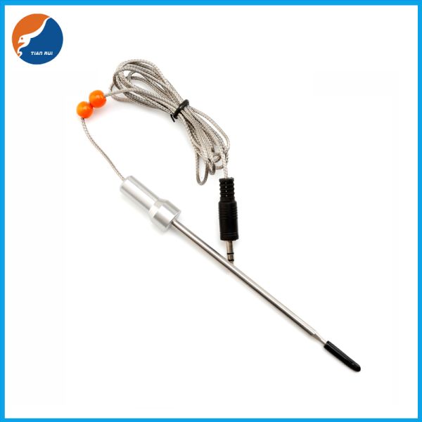 Stainless Steel Handle NTC 100K Temperature Sensor With Stereo Plug