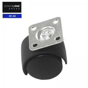 China Black 40mm Office Chair Wheel Replacement Pulley For Smooth Movement on sale