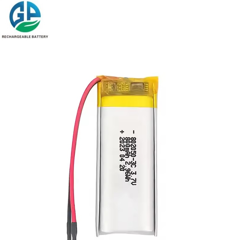 Lithium Polymer Battery Pack High Quality Rechargeable Battery 802050 800mah 3.7V Lithium Polymer Lipo Battery