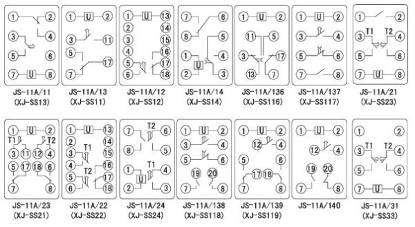 XINJI Xinchangjiang JS-11A series integrated circuit time relay JS-11A/444P JS